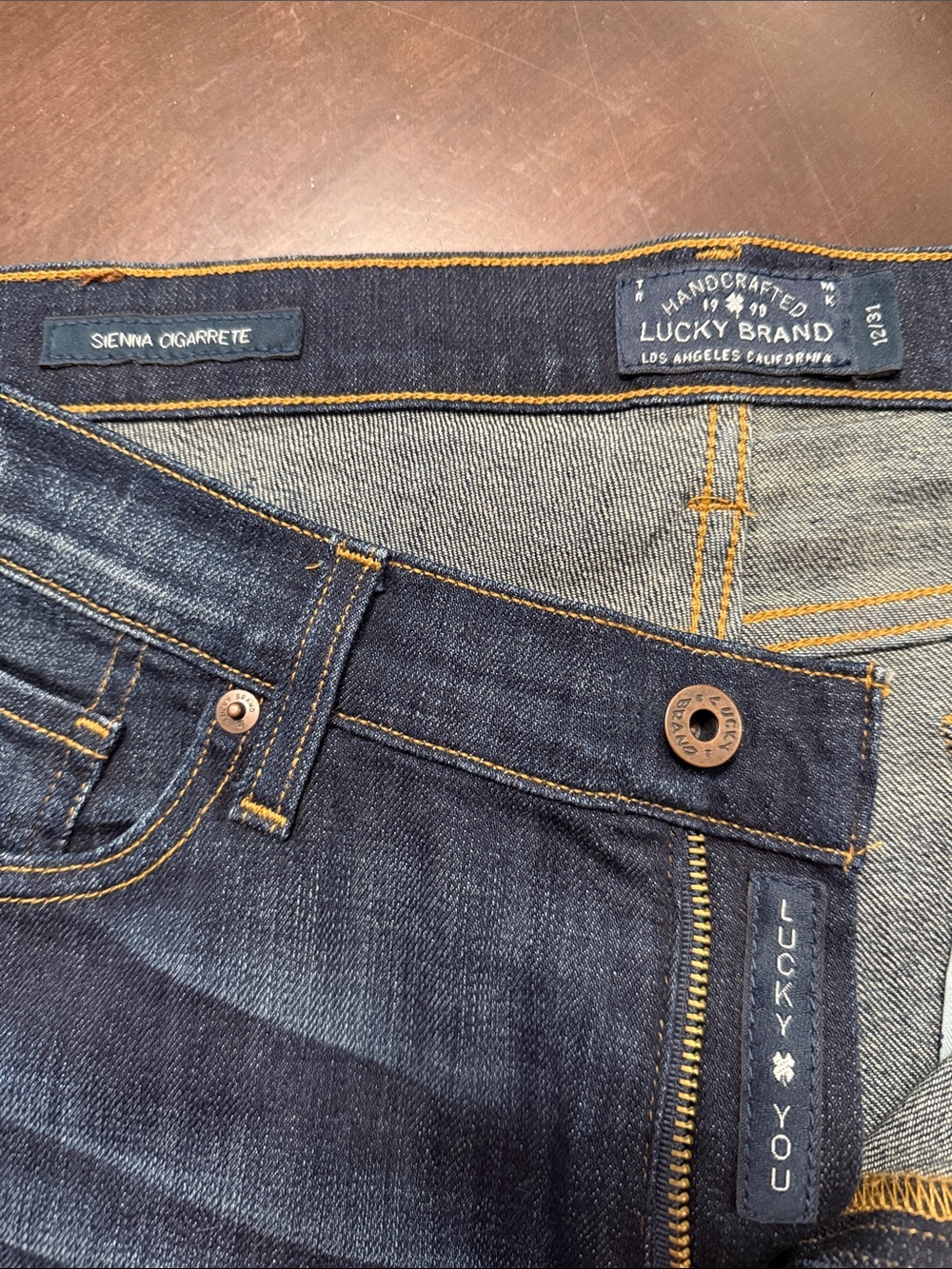 Lucky Brand Dark Indigo Sienna Cigarette Jeans